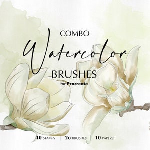 Combo Watercolor Brushes for Procreate