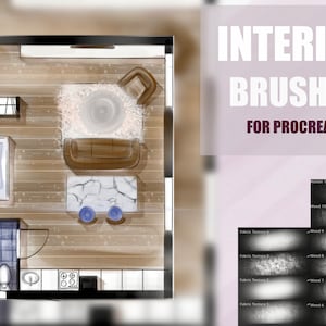 Interior Sketch Brushes for Procreate