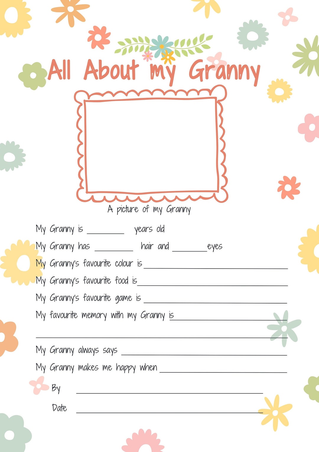 All About My Granny Printable Mothers - Il 1080xN.5521851521 Dvs1