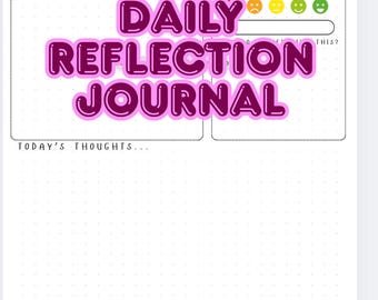 Daily Reflection Journal