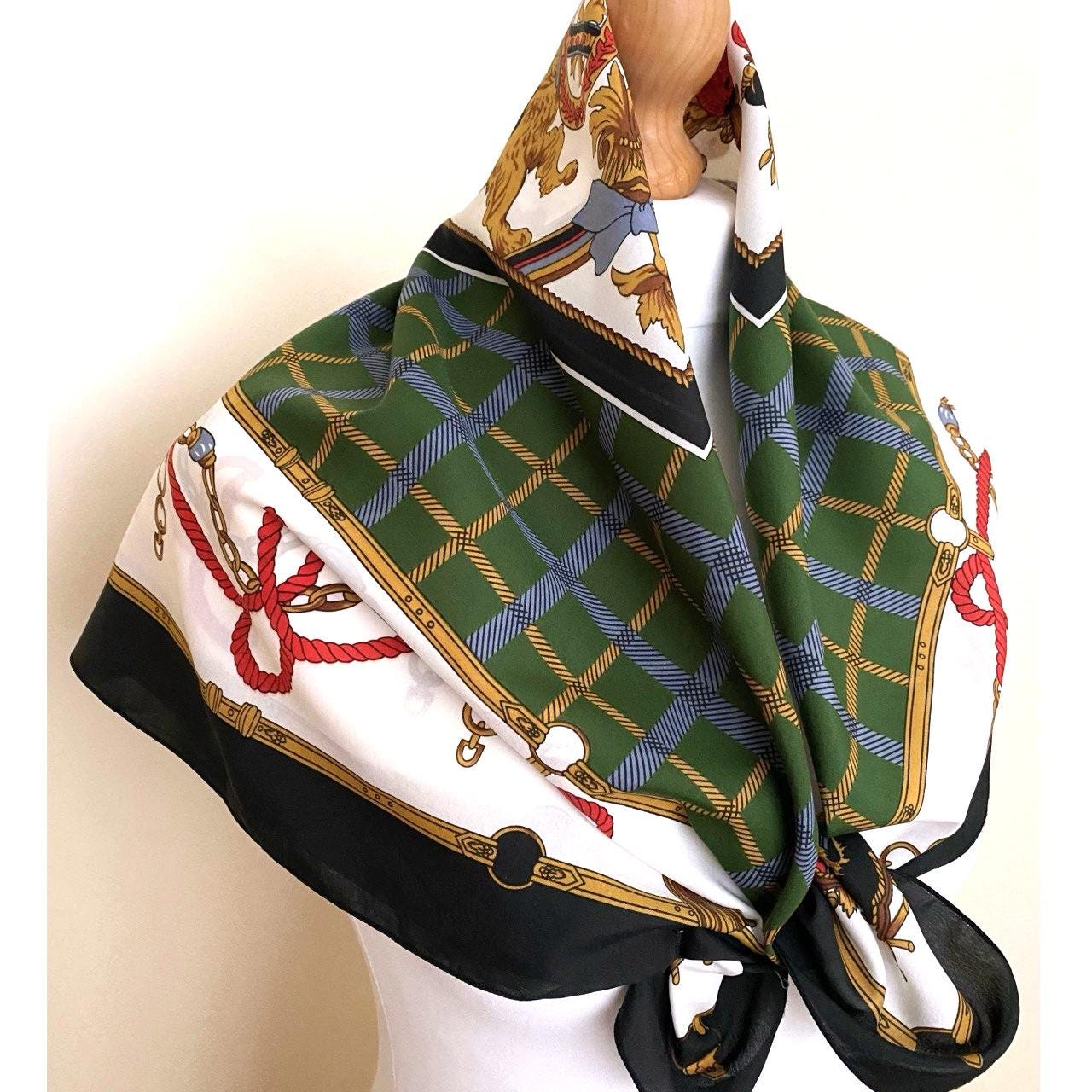 Foulard Vintage CODÉLLO 180x52 Cm – Châle En Polyester Multicolore – Occasion