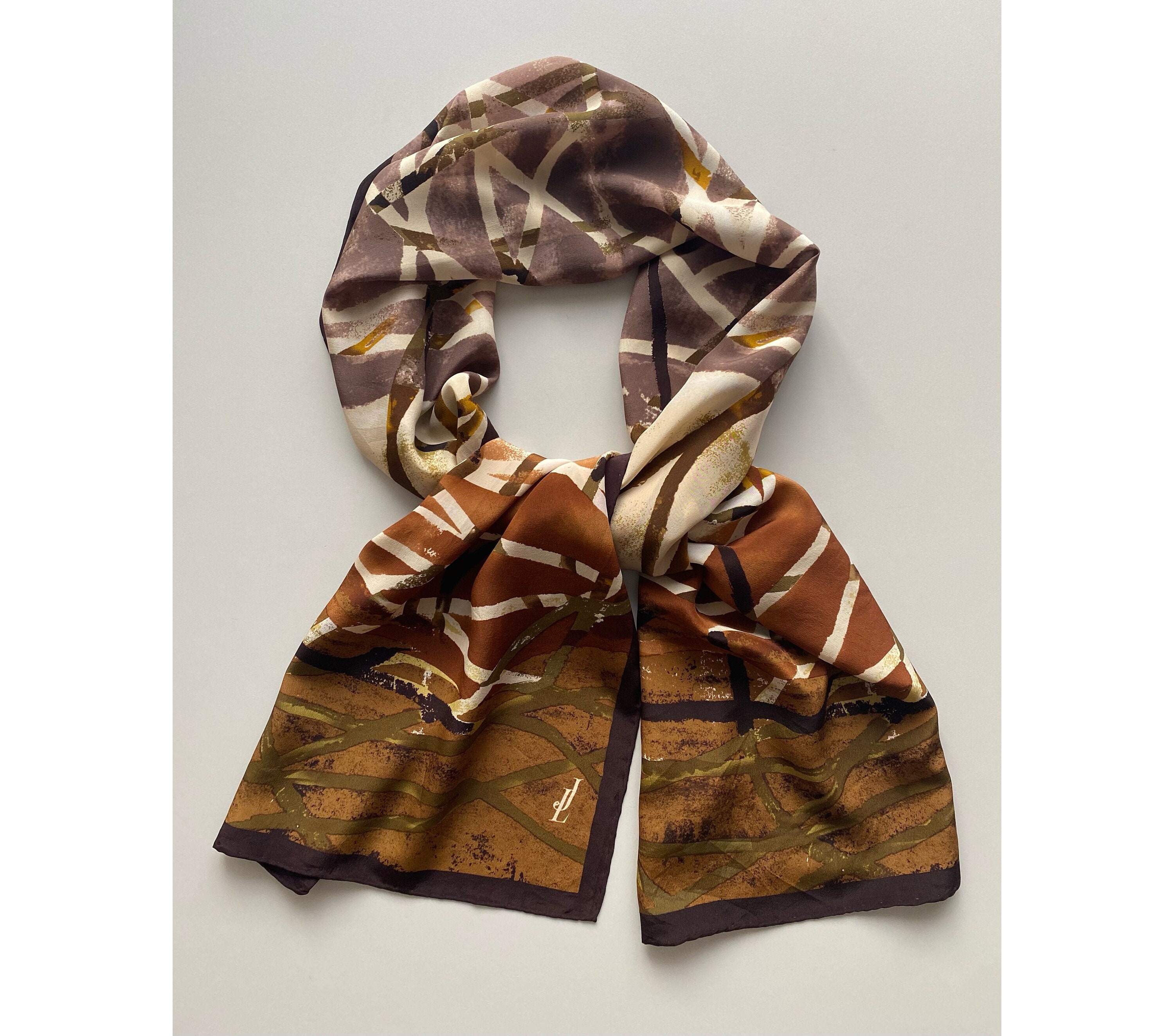 Jammers & Leufgen Silk Cloth striped pattern business style Accessories Kerchiefs Silk Cloths 
