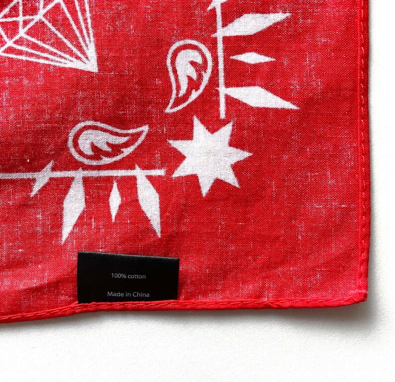 Vintage Guess USA Cotton Bandana Small Cotton Scarf Skulls Bones Print ...