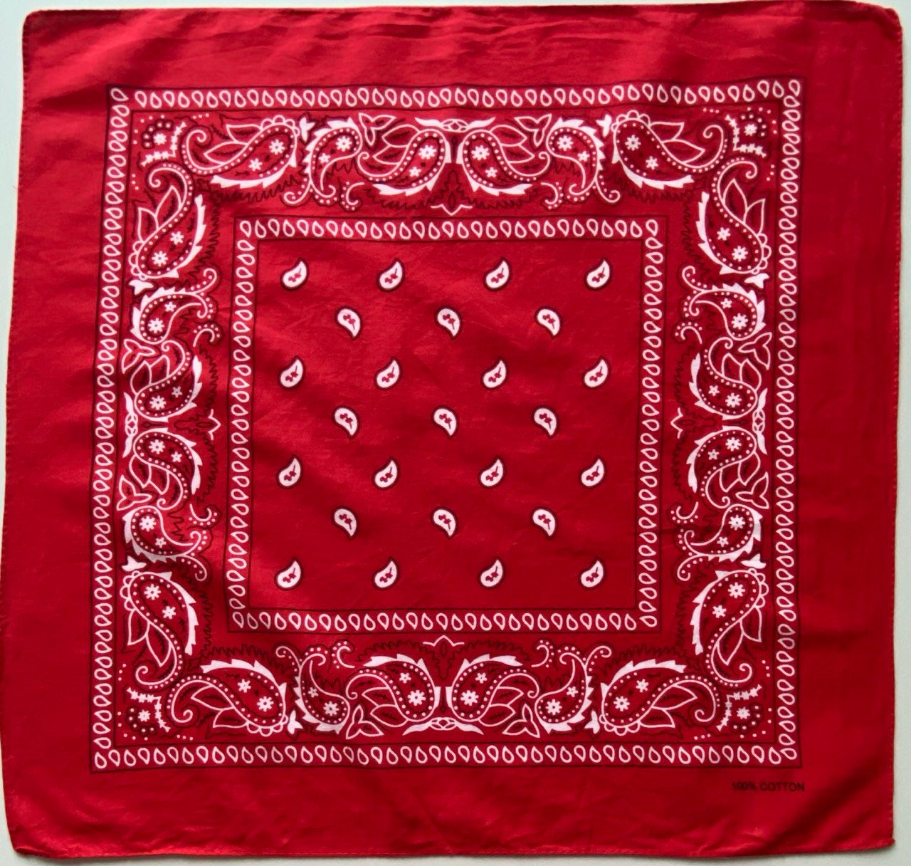 Vintage Cotton Bandana Small Retro Scarf Paisley Boho Hippie ...