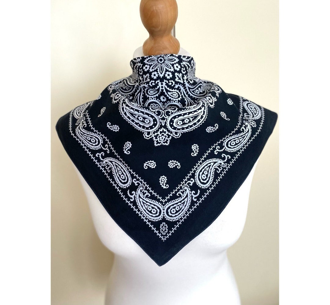 Bon Vieux オリジナル バンダナ柄ネッカチーフ　#ネイビー Bon Vieux オリジナル バンダナ柄ネッカチーフ #ネイビー Bon Vieux