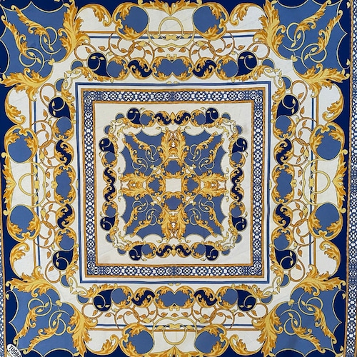 Damen Halstuch Türkis Mit Blumenmuster - Satin-Optik, Vielseitig Tragbares Quadrattuch