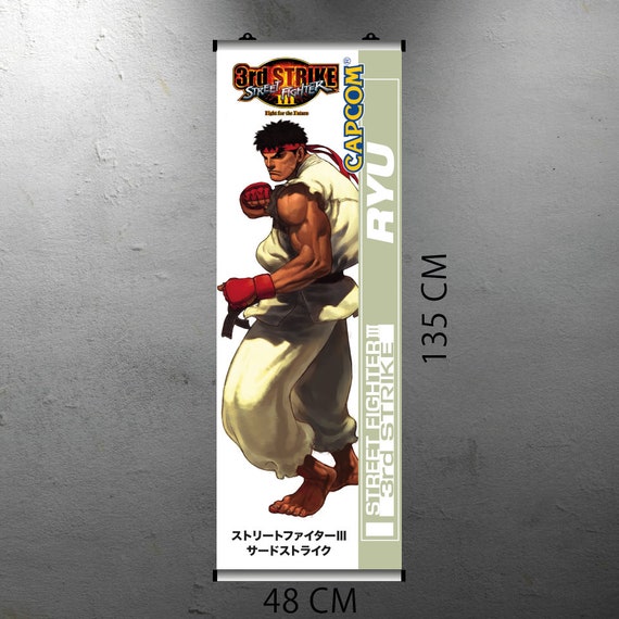 Street Fighter III 3rd Strike - RYU Arcade Video Game FLYER Banner