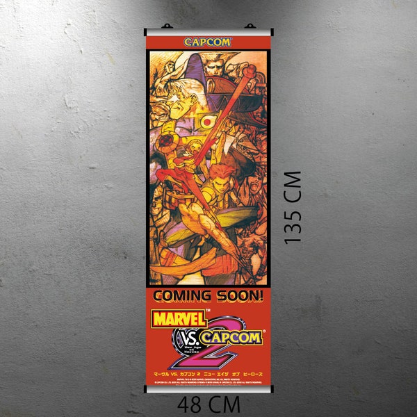 Marvel Vs. Capcom 2 Arcade Video Game FLYER Banner