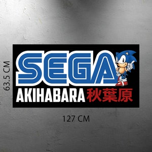 Sonic SEGA Akihabara Arcade Video Game FLYER Banner