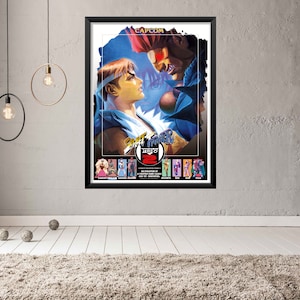 Street Fighter Zero 2 JAPAN Arcade Game Poster B2 Size OFFSET