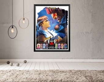 Street Fighter Zero 2 JAPAN Arcade Game Poster B2 Size OFFSET