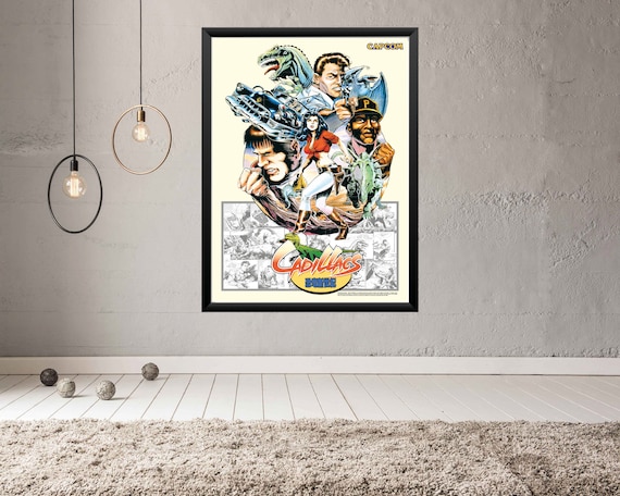 Cadillacs and Dinosaurs JAPAN Arcade Game Poster B2 Size OFFSET - Etsy