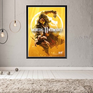 Retro Mortal Kombat II Arcade Character Select Screen Posters 12 5x7  Individual Portraits 