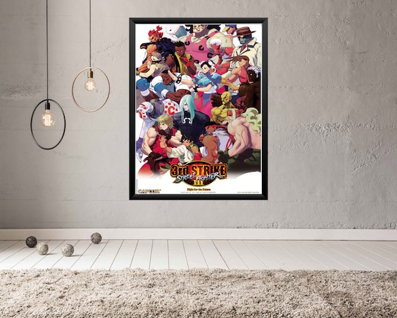Street Fighter III 3rd Strike Arcade Video Game Poster B2 Size OFFSET