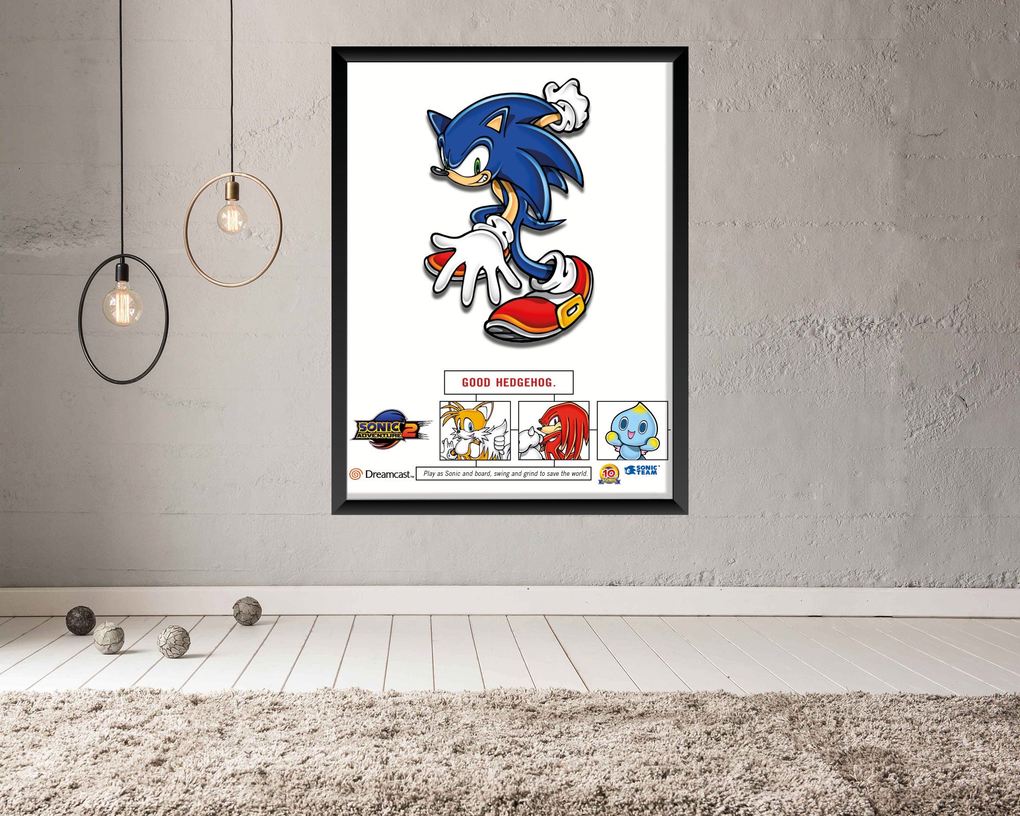 500074 Sonic the Hedgehog 2 Movie Cinema 36x24 WALL PRINT POSTER