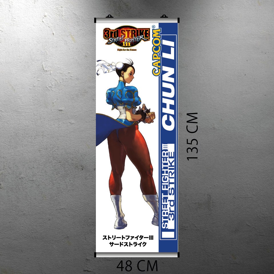 Street Fighter III 3rd Strike - Chun Li Arcade Video Game FLYER Banner