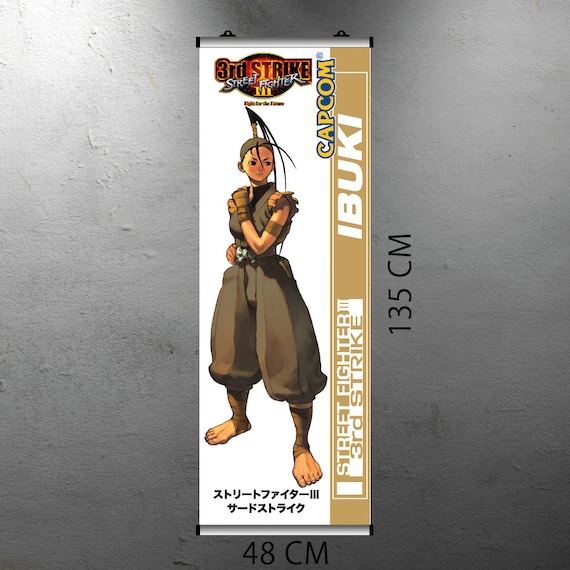 Street Fighter III 3rd Strike - IBUKI Arcade Video Game FLYER Banner