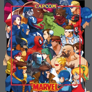 Marvel Vs. Capcom Arcade Game Poster B2 Size OFFSET - Etsy