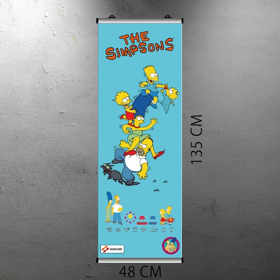 THE SIMPSONS アーケードゲーム　チラシ　フライヤー Simpsons Arcade Video Game FLYER Banner - Etsy