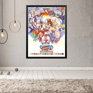 Super Street Fighter II The Tournament Battle Arcade Videospiel Poster B2 Größe OFFSET