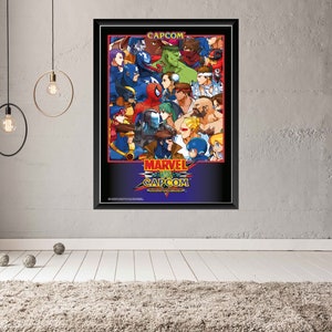 Marvel Vs. Capcom Arcade Game Poster B2 Size OFFSET - Etsy