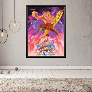 Super Street Fighter II Arcade Video Game Poster B2 Size OFFSET