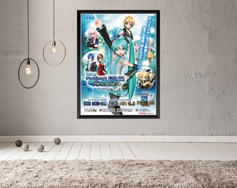PSVITA 初音ミク　プロジェクト　ディーヴァX 非売品ゲームポスター PSVITA 初音ミク プロジェクト ディーヴァX 非売品ゲーム