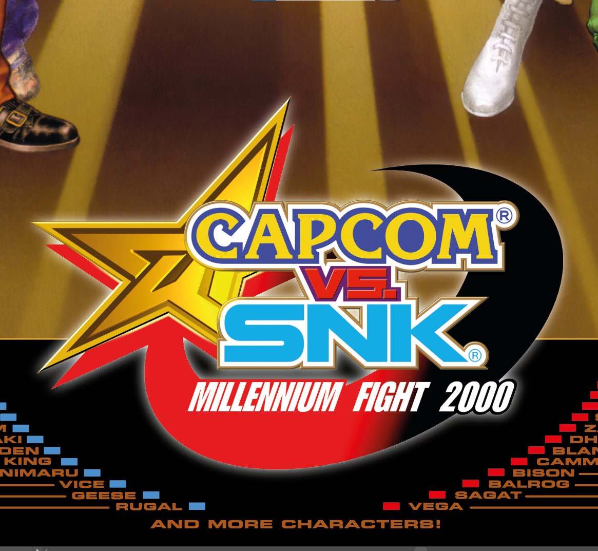 Capcom Vs. SNK Arcade Game Poster B2 Size OFFSET - Etsy