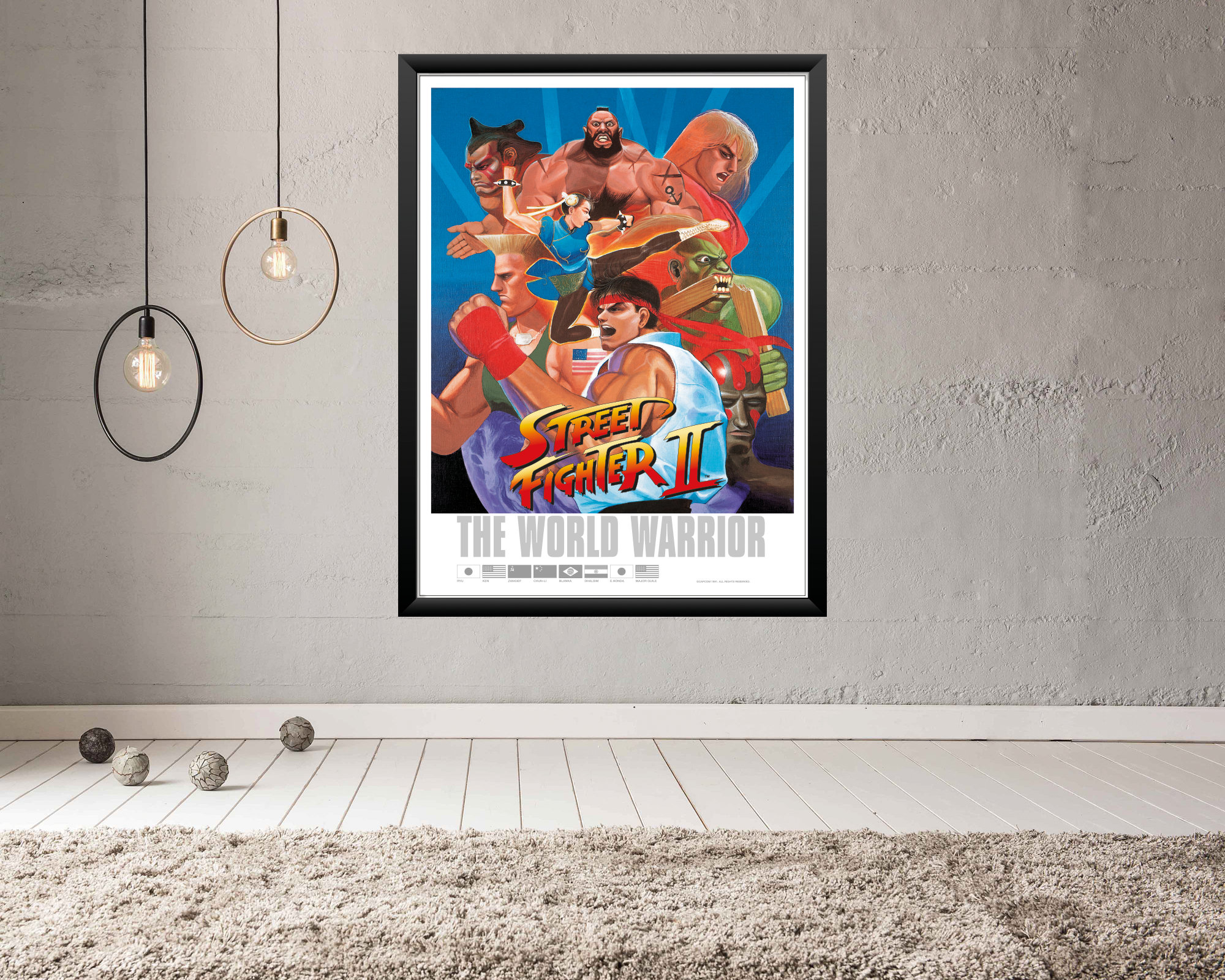 Street Fighter II the World Warrior Arcade Video Game Poster B2 Size ...
