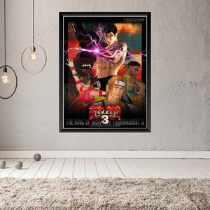 Tekken 3 Arcade Video Game Poster B2 Size OFFSET