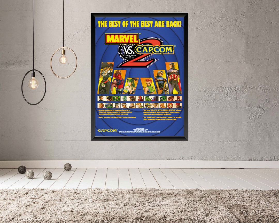 卸売 マーベル B2 アーケードゲームポスター USA 2 カプコン VS. ポスター