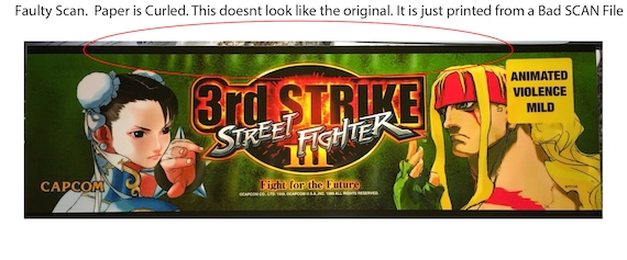 Street Fighter III 3rd Strike Arcade Game Marquee OFFSET - Etsy Street Fighter III 3rd Strike Arcade Game Marquee OFFSET - Etsy