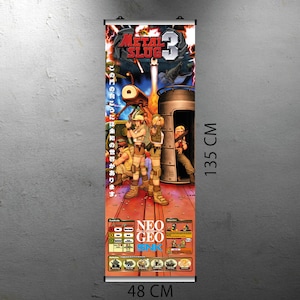 Metal Slug 3 Neo Geo Arcade Video Game FLYER Banner