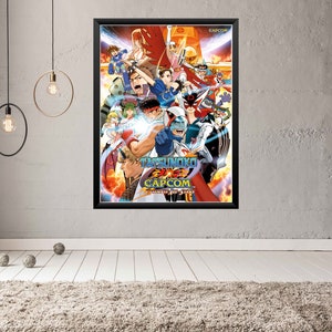 Tatsunoko Vs. Capcom Arcade Video Game Poster B2 Size OFFSET