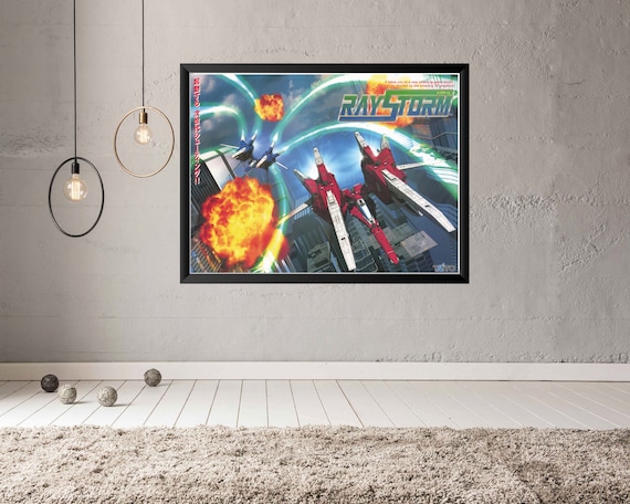 RAY STORM RAYSTORM GAMEST TAITO SHOOT ARCADE B2 SIZE OFFICIAL POSTER