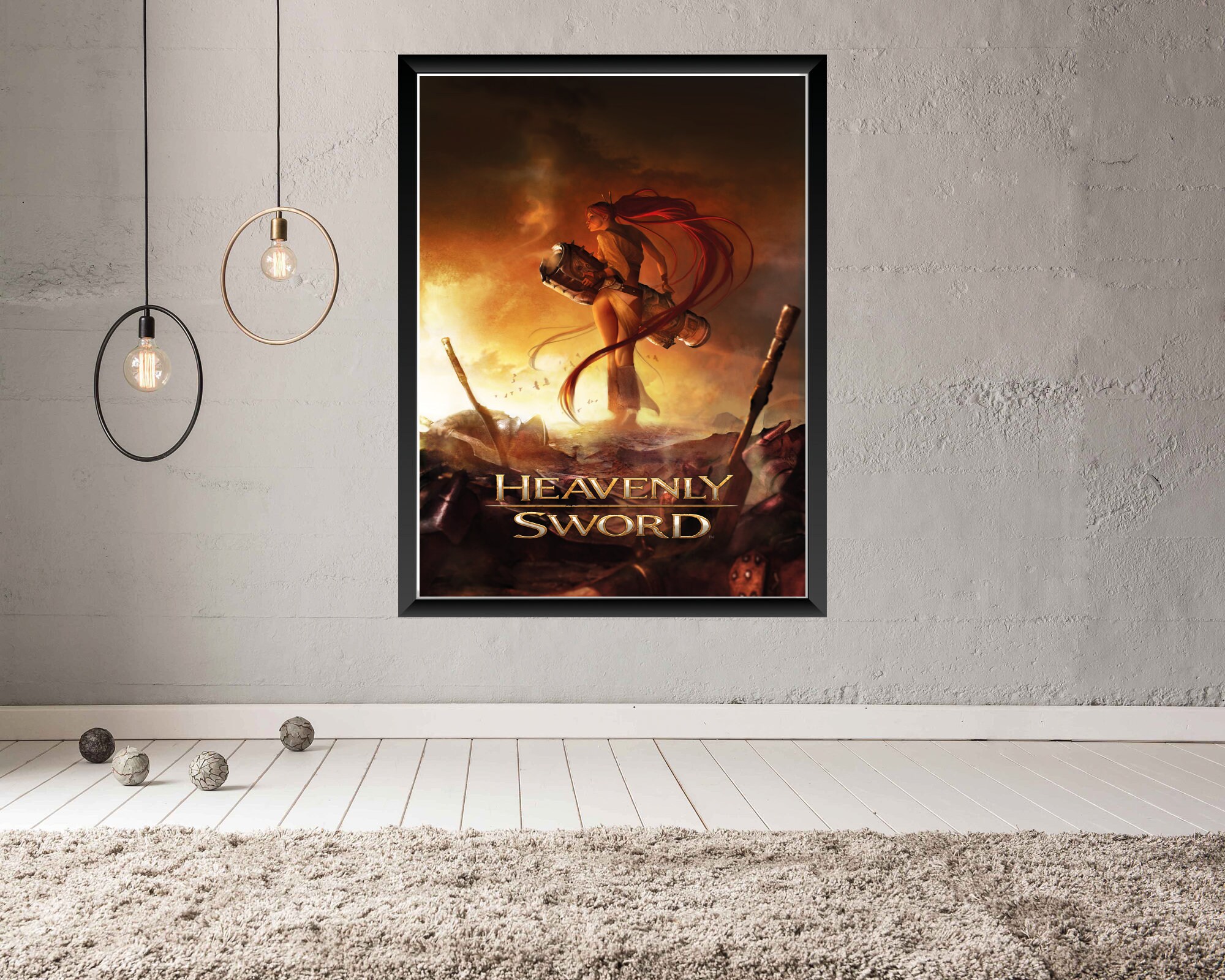 Heavenly Sword Arcade Video Game Poster B2 Size OFFSET