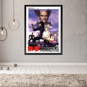 Tekken 2 Arcade Video Game Poster B2 Size OFFSET