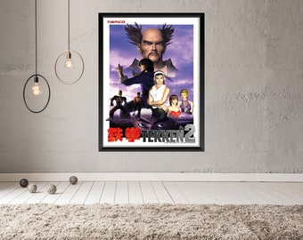 Tekken 2 Arcade Video Game Poster B2 Size OFFSET