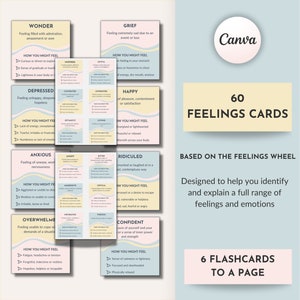 Tarjetas de sentimientos, Tarjetas de estado de ánimo, Tarjetas de emociones, Recursos de terapia, Herramientas de entrenamiento, Recursos de asesoramiento, Tarjetas DBT, Tarjetas CBT, Herramientas de psicología