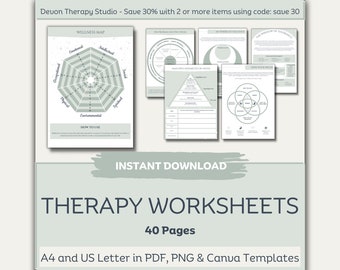 Therapy Worksheets, Coaching Template Canva, Psychology Resources, School Counsellor, Therapist Workbook, Therapy Tools, Coaching Tools