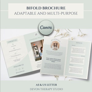 Szablon broszury dwuskładkowej, edytowalna broszura marketingowa, narzędzia terapeutyczne, narzędzia coachingowe, broszura biznesowa, ulotka dwuskładkowa, broszura dwuskładkowa