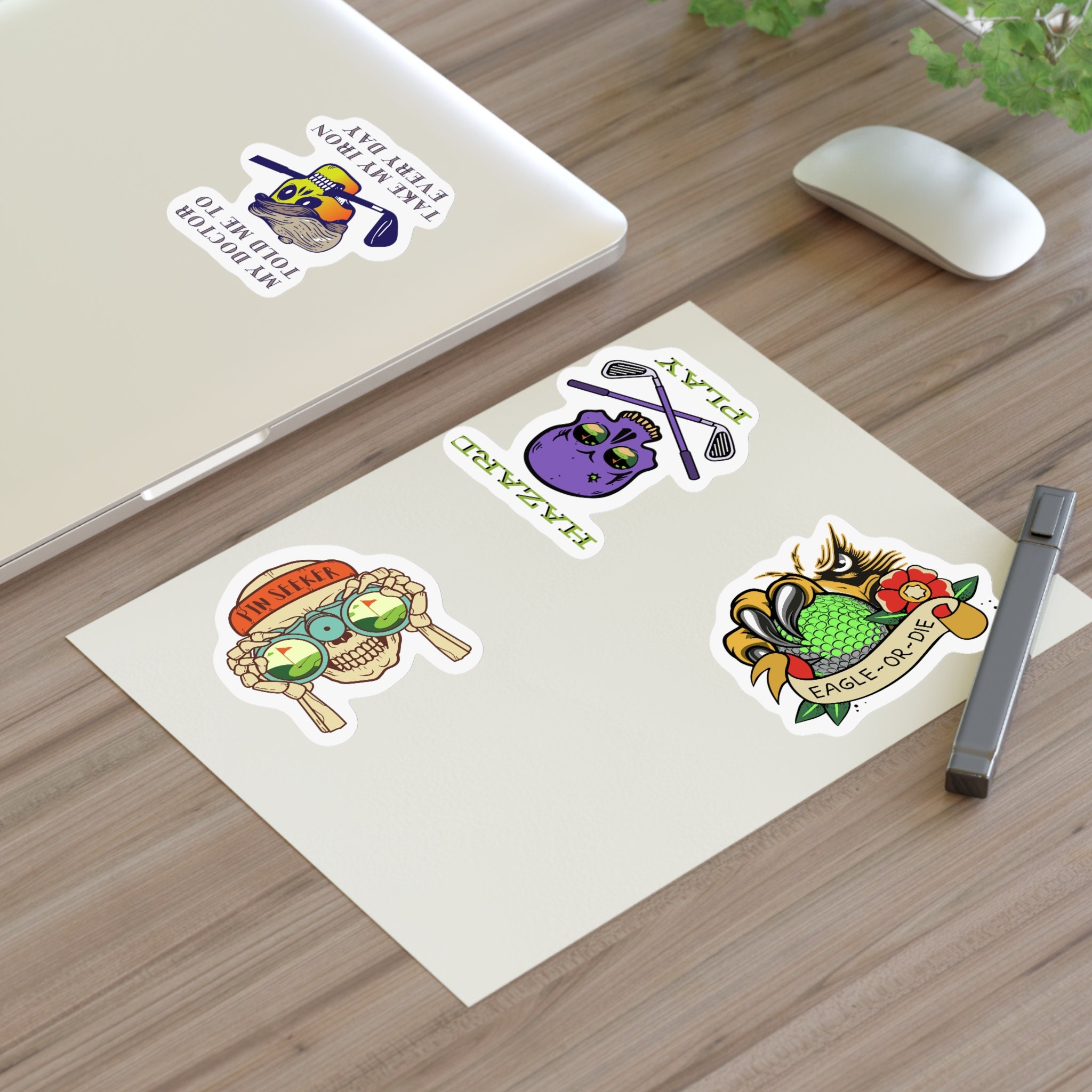 Golf Chip Sticker Golf Stickers | Sports Sticker Sheet, Funny Golf Stickers, Golf Laptop ...