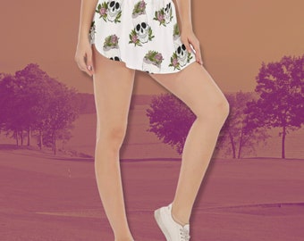 Calavera Golf Skort | Golf Skort, Tennis Skort, Golf Skirt, Tennis Skirt, Athletic Skirt, Golf Clothes For Her, Matching Golf, Sugar Skull