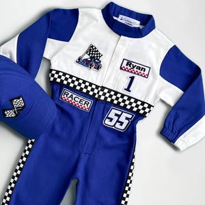 Fast One Birthday Suit - Race Car Birthday Toddler Costume - Kids Racing Jumpsuit - Baby Boy Gift - Halloween Costume