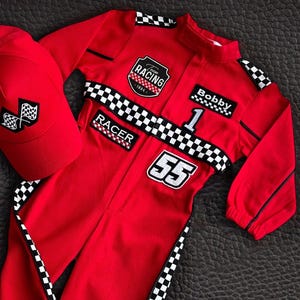 Fast One Birthday Suit - Race Car Birthday Toddler Costume - Kids Racing Jumpsuit - Baby Boy Gift - Halloween Costume