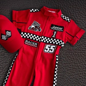 Fast One Birthday Suit - Race Car Birthday Toddler Costume - Kids Racing Jumpsuit - Baby Boy Gift - Halloween Costume