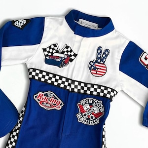 Fast One Birthday Suit - Race Car Birthday Toddler Costume - Kids Racing Jumpsuit - Baby Boy Gift - Halloween Costume