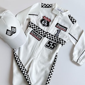 Fast One Birthday Suit - Race Car Birthday Toddler Costume - Kids Racing Jumpsuit - Baby Boy Gift - Halloween Costume