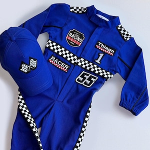 Fast One Birthday Suit - Race Car Birthday Toddler Costume - Kids Racing Jumpsuit - Baby Boy Gift - Halloween Costume