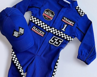 Fast One-verjaardagspak - raceauto verjaardag peuterkostuum - racejumpsuit voor kinderen - cadeau babyjongen - halloweenkostuum